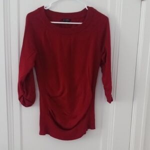 women large bold red sweater Metaphor